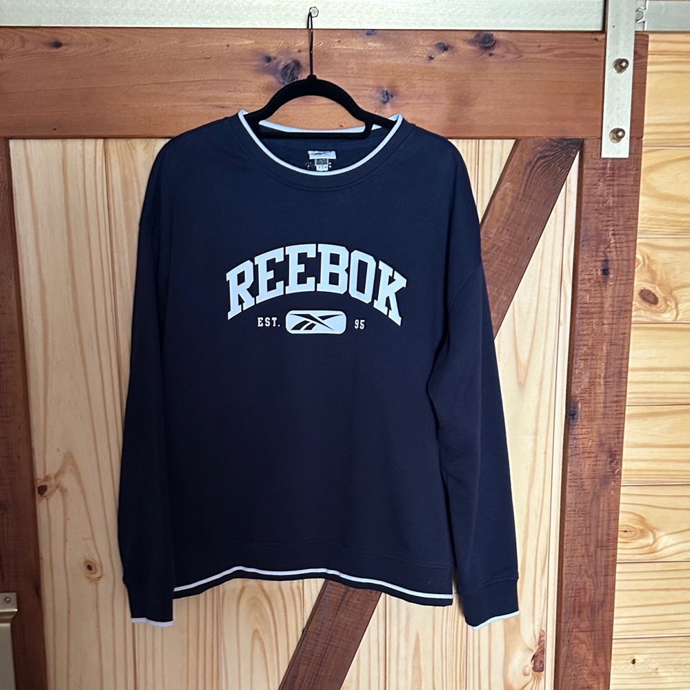 Reebok Navy Sweatshirt and Shorts set